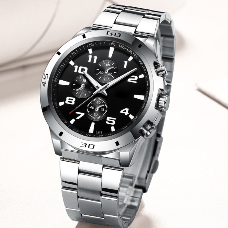 Modny wodoodporny świecący zegarek kwarcowy