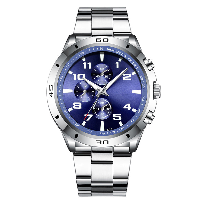 Modny wodoodporny świecący zegarek kwarcowy