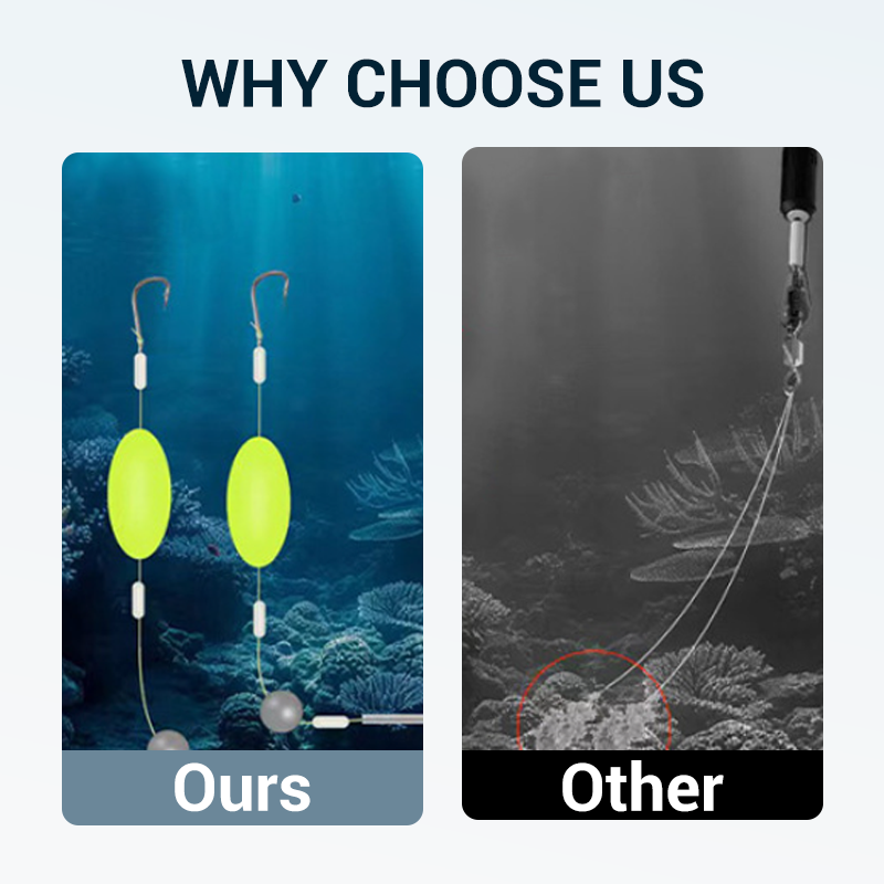 🎣⚡ Double-Hook Reverse Bottom Rig! Ulepszona wersja zwiększa szybkość zaczepiania o 50% - pożegnaj się z zaczepami! 🎣