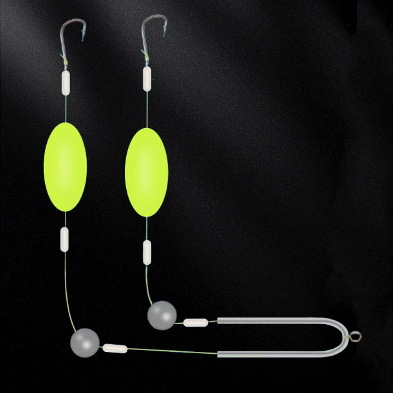 🎣⚡ Double-Hook Reverse Bottom Rig! Ulepszona wersja zwiększa szybkość zaczepiania o 50% - pożegnaj się z zaczepami! 🎣