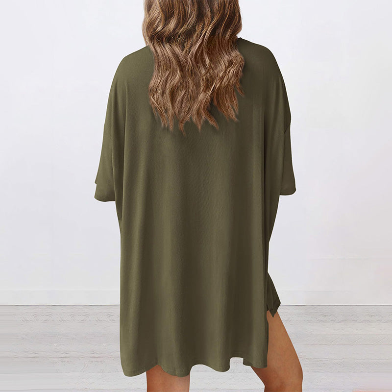 💥Bawełniany, lekki, luźny, dwuczęściowy zestaw na co dzień