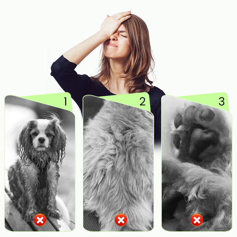 Delikatne rękawice bez spłukiwania do czyszczenia zwierząt domowych