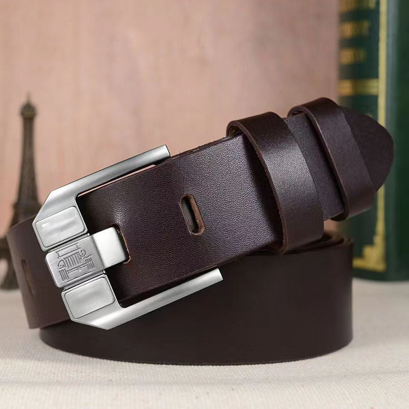 🌴Summer Specials🌴Men's Wide Pin Silver and Black Buckle Adjustable Belt🔥Limited to 1000 each 50% off❗❗❗ First come first served!⏳