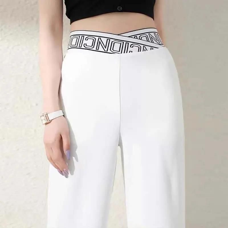 🔥👖Spodnie z wysokim stanem i szerokimi nogawkami, luźne i rozciągliwe