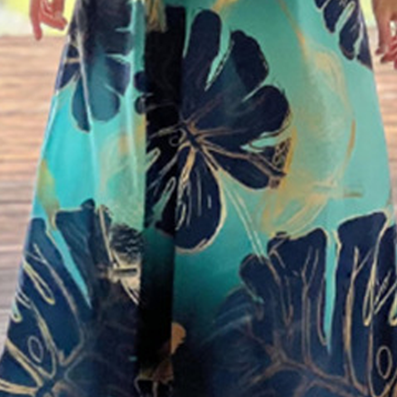 👗Sukienka bez rękawów z nadrukiem