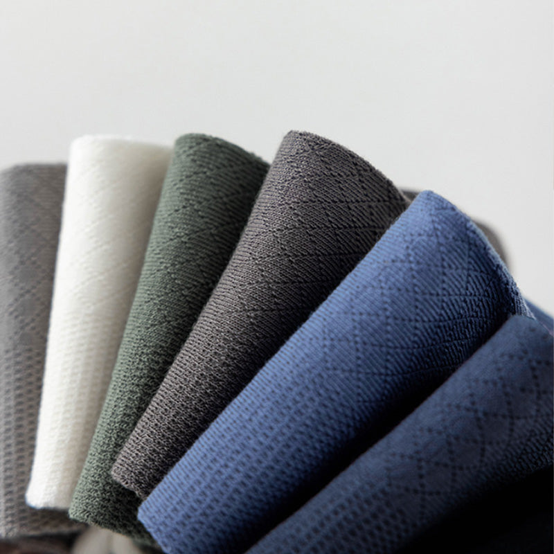 🔥🧦 Męskie skarpetki z siateczki w jednolitym kolorze – oddychające, odprowadzające wilgoć i zapewniające całodzienny komfort