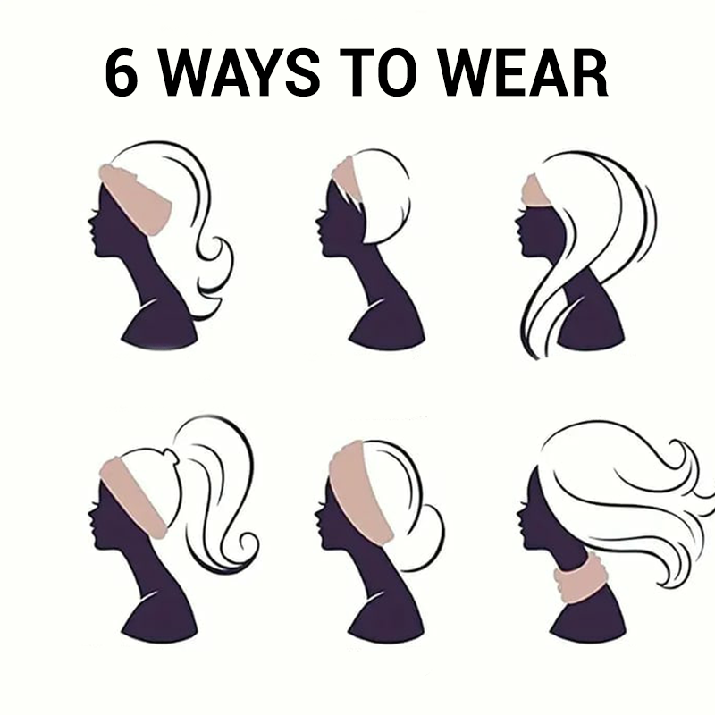 Damska elastyczna szeroka opaska sportowa z nadrukiem