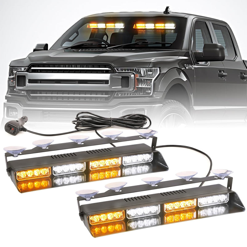 Lampka ostrzegawcza na przednią szybę pojazdu z przyssawką