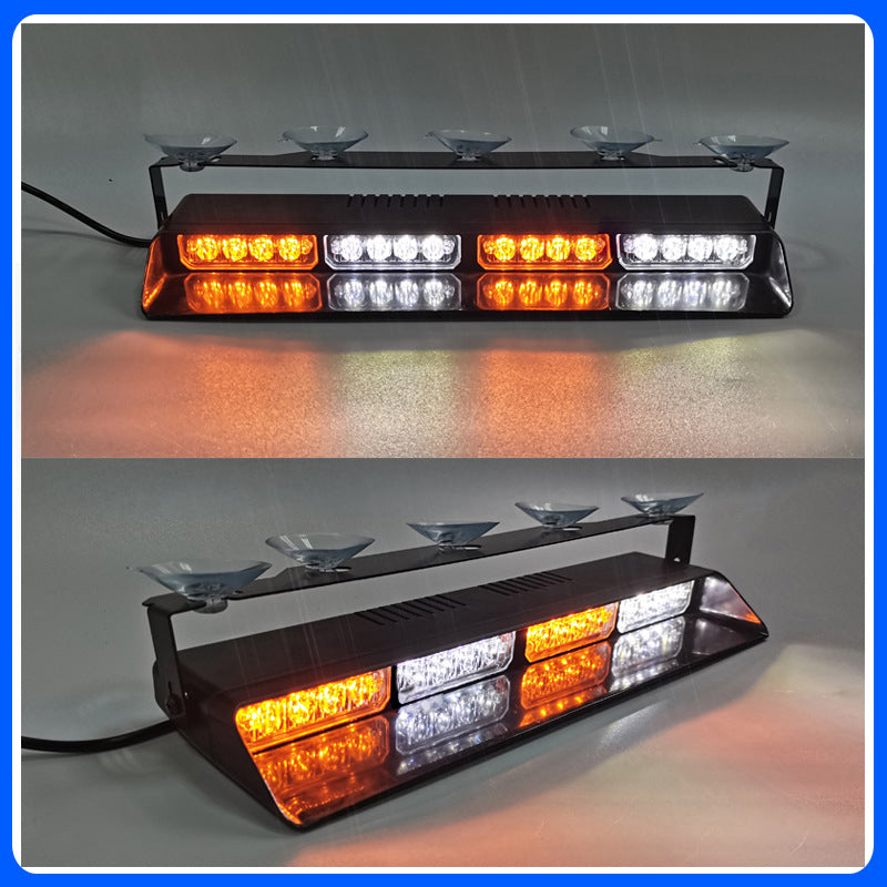 Lampka ostrzegawcza na przednią szybę pojazdu z przyssawką