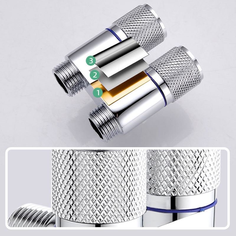 🔥Zawór kątowy z podwójnym przełącznikiem 1/2" 3