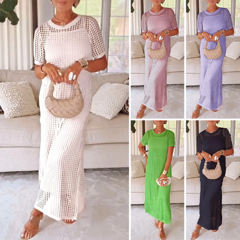 🔥👗【S–3XL】Damski ażurowy zestaw dwuczęściowy (sukienka)