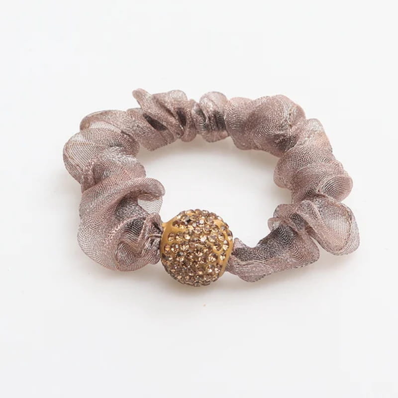 💕Eleganckie opaski do włosów z siateczki z kryształkami
