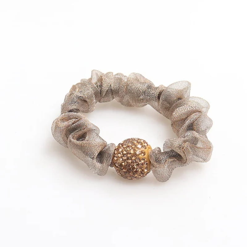 💕Eleganckie opaski do włosów z siateczki z kryształkami