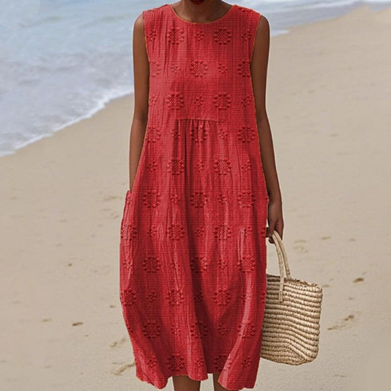 Damska sukienka bez rękawów