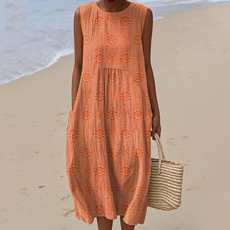 Damska sukienka bez rękawów