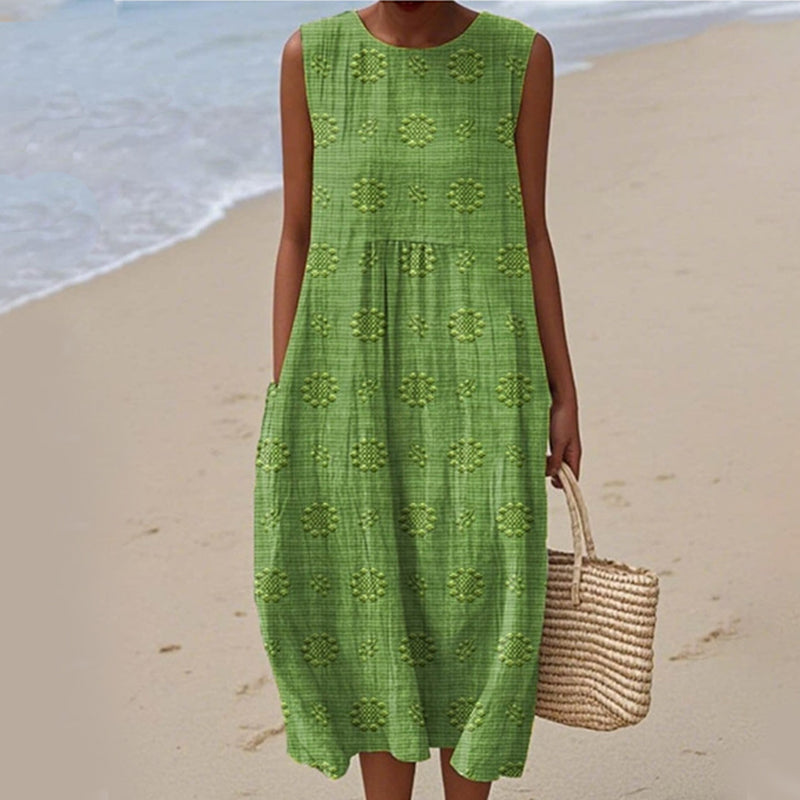 Damska sukienka bez rękawów