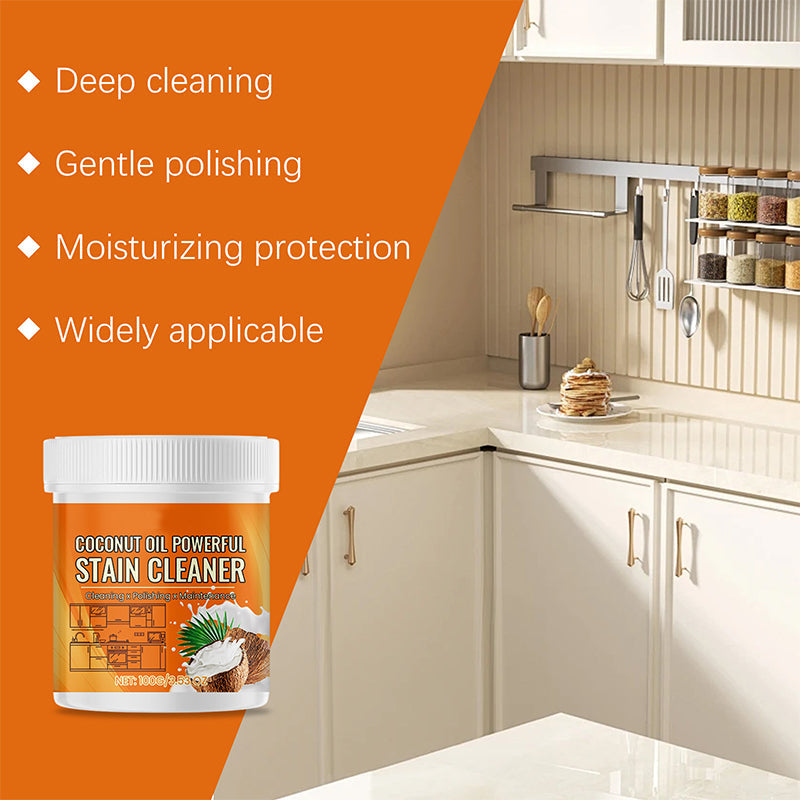 Pasta do czyszczenia i polerowania kuchni z olejem kokosowym