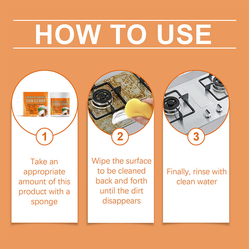 Pasta do czyszczenia i polerowania kuchni z olejem kokosowym