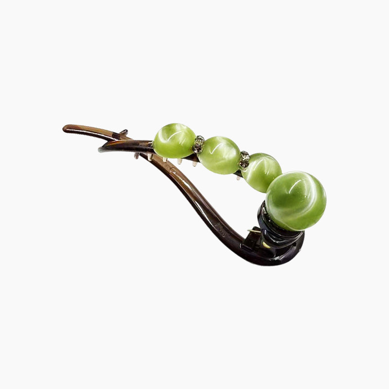 ✨Elegancka spinka do włosów z koralikami kociego oka