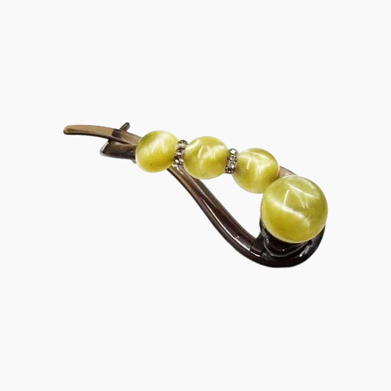 ✨Elegancka spinka do włosów z koralikami kociego oka