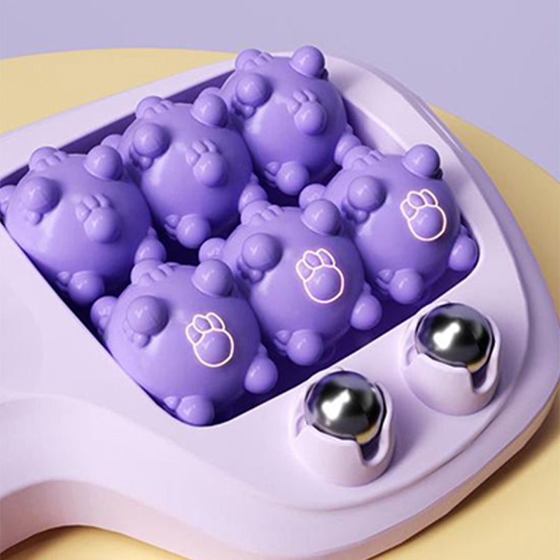 💜🦶 Przenośny podwójny wałek do masażu stóp – relaks w dowolnym miejscu i czasie