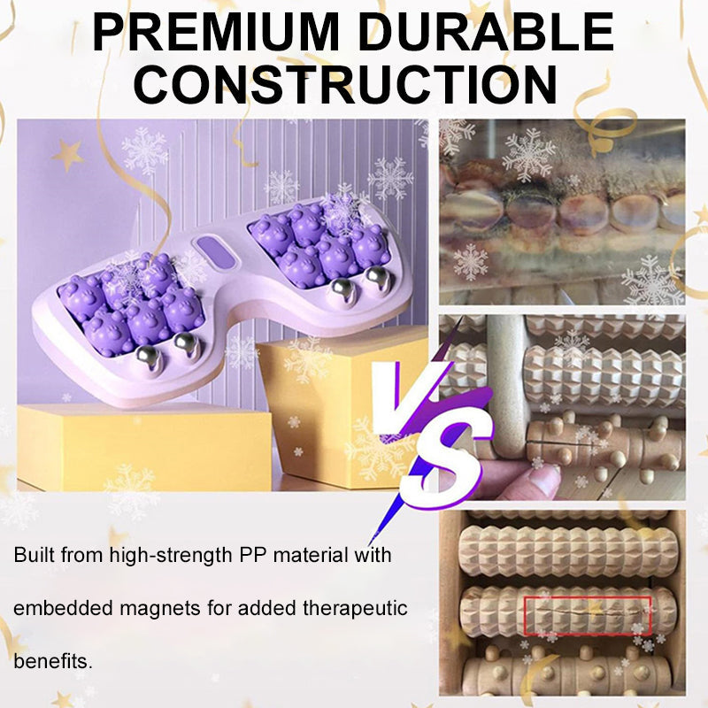 💜🦶 Przenośny podwójny wałek do masażu stóp – relaks w dowolnym miejscu i czasie