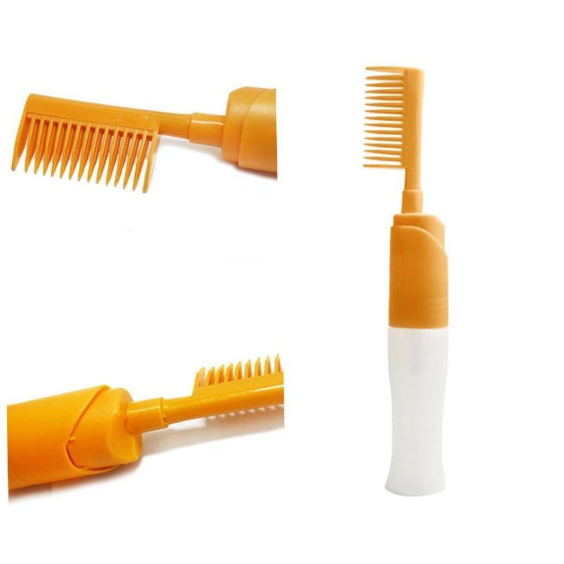 Hair Dye Application Comb Bottle