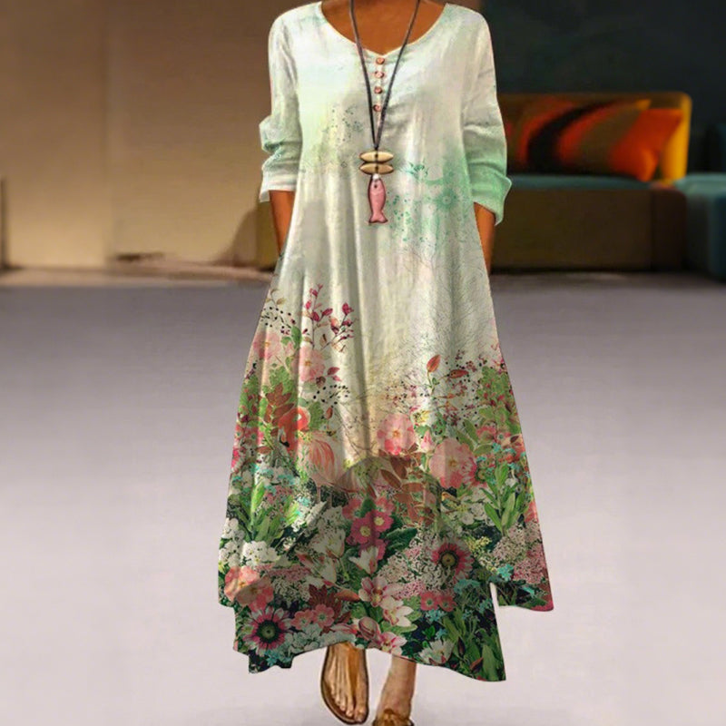 Sukienka damska z nadrukiem w stylu casual