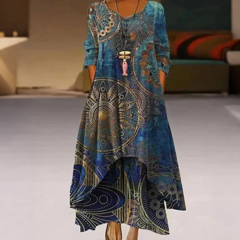 Sukienka damska z nadrukiem w stylu casual