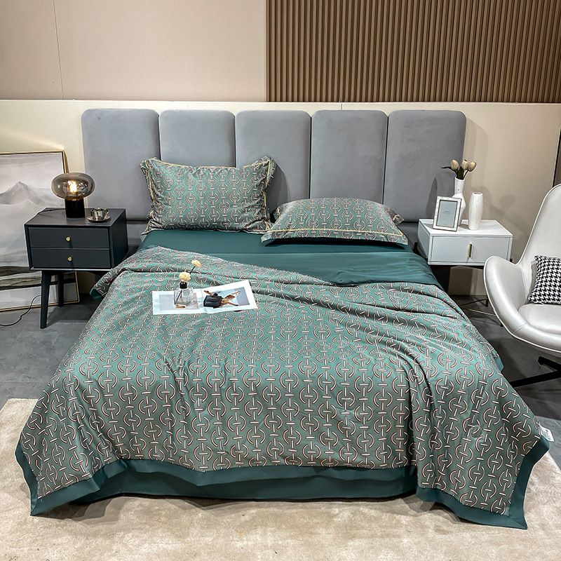 🧊Oddychająca letnia kołdra 4-częściowa do prania Icy Cool - 😴Zapewnia komfortowe warunki do spania