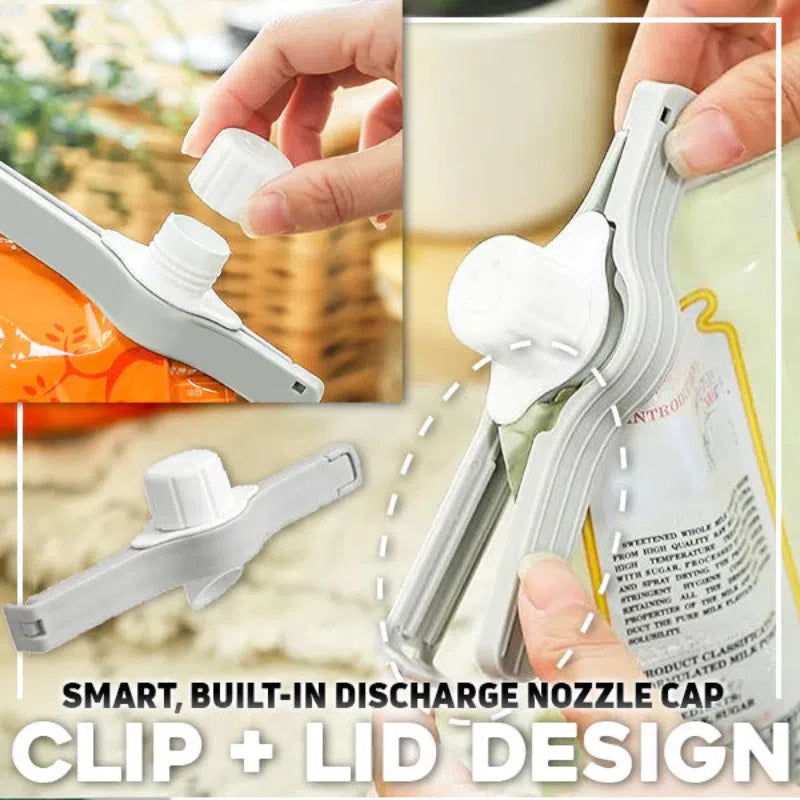 Klips do zamykania toreb z wylewką