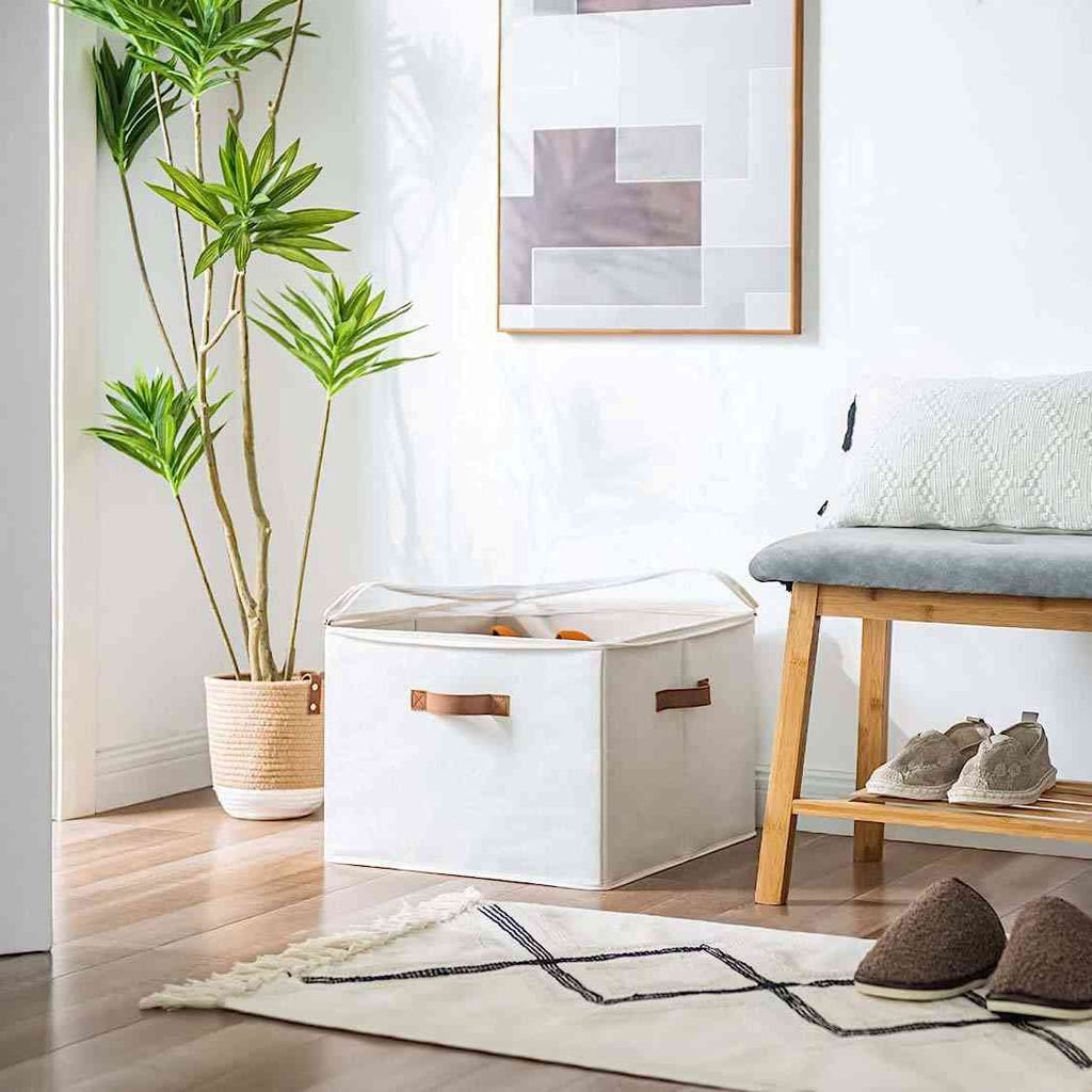 👟 Przezroczyste, składane pudełko na buty z PVC, wodoodporny organizer na buty do biura