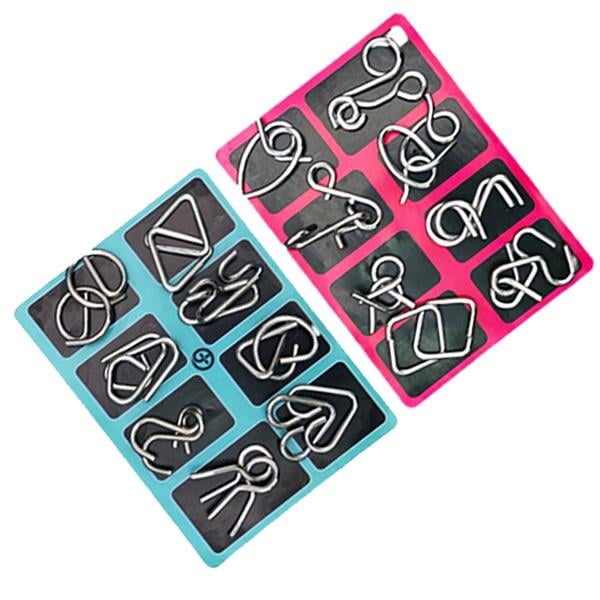 🧠 Edukacyjne zabawki intelektualne IQ Toys, metalowe łamigłówki Brain teaser