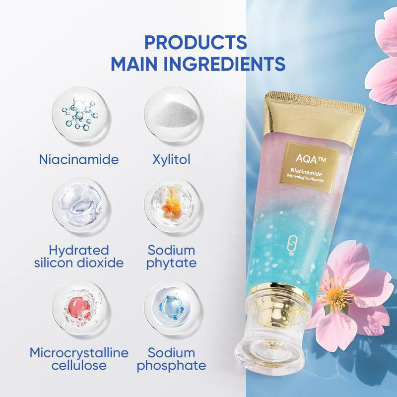 😁 Pasta do zębów z niacynamidem🦷 Wybiel zęby w siedem dni