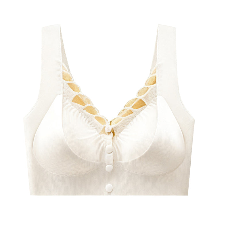 Biustonosz push-up z koronką bez szwów