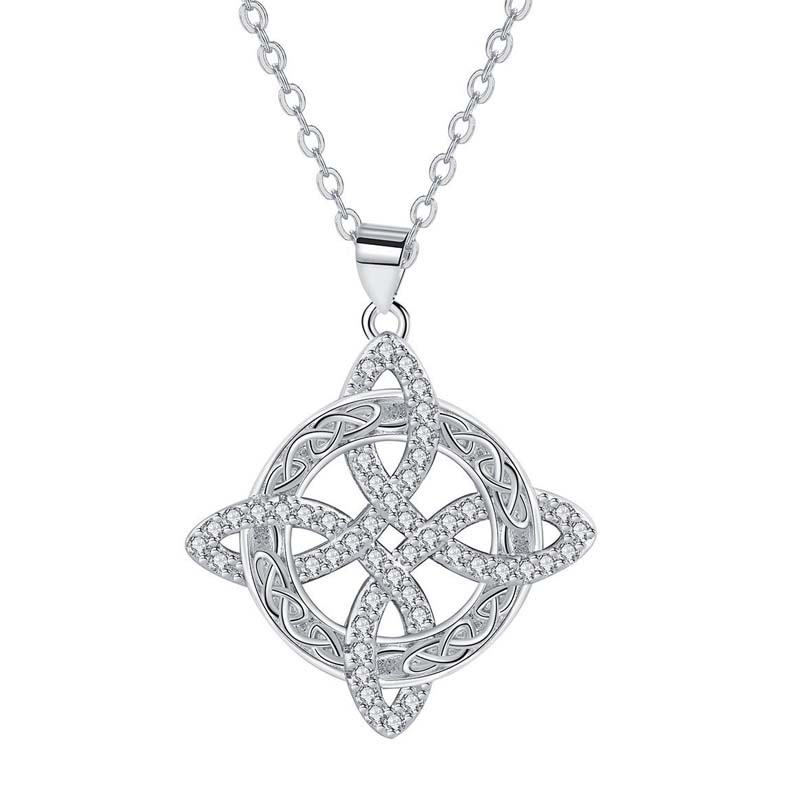 💐HOT SALE📿Witches Knot Necklace Sparkling Starburst Pendant