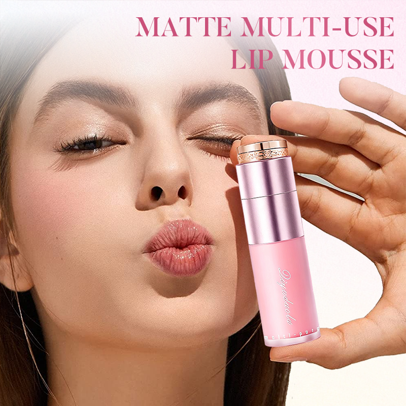Różowy wielofunkcyjny kremowy mus do ust