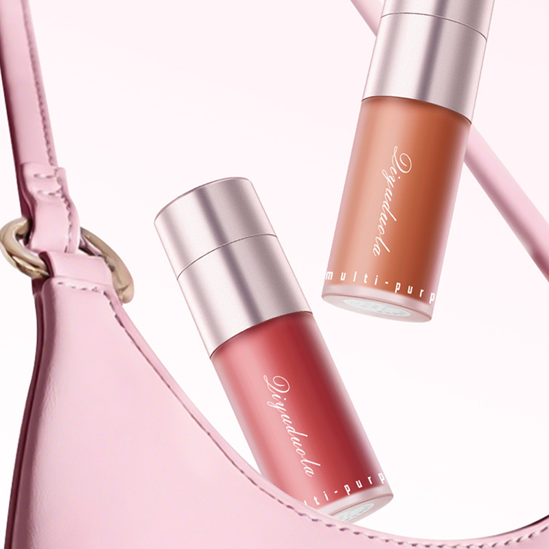 Różowy wielofunkcyjny kremowy mus do ust