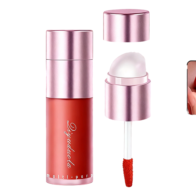 Różowy wielofunkcyjny kremowy mus do ust