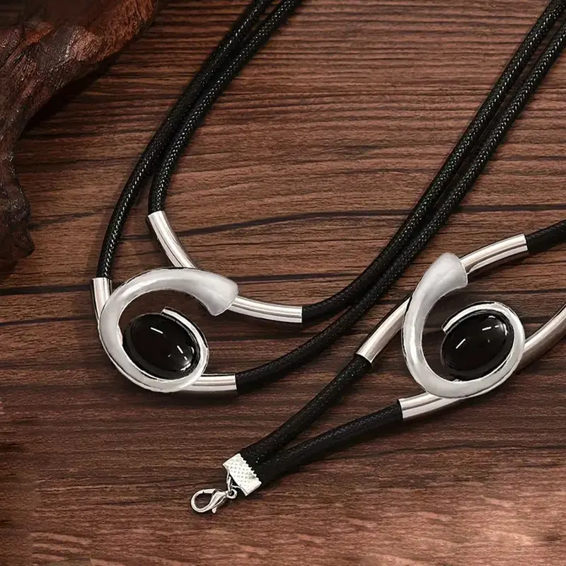 Zestaw naszyjnika i bransoletki w stylu vintage boho📿