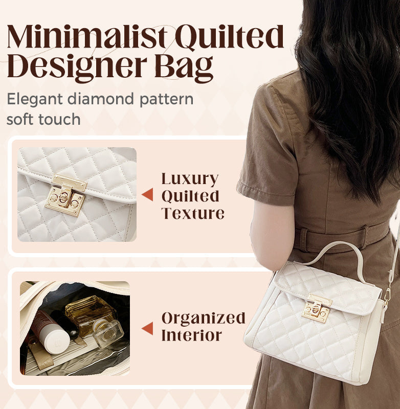 Minimalistyczna pikowana torba designerska