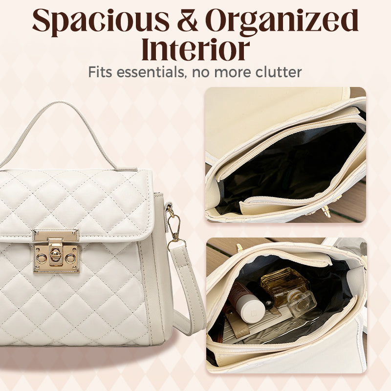 Minimalistyczna pikowana torba designerska