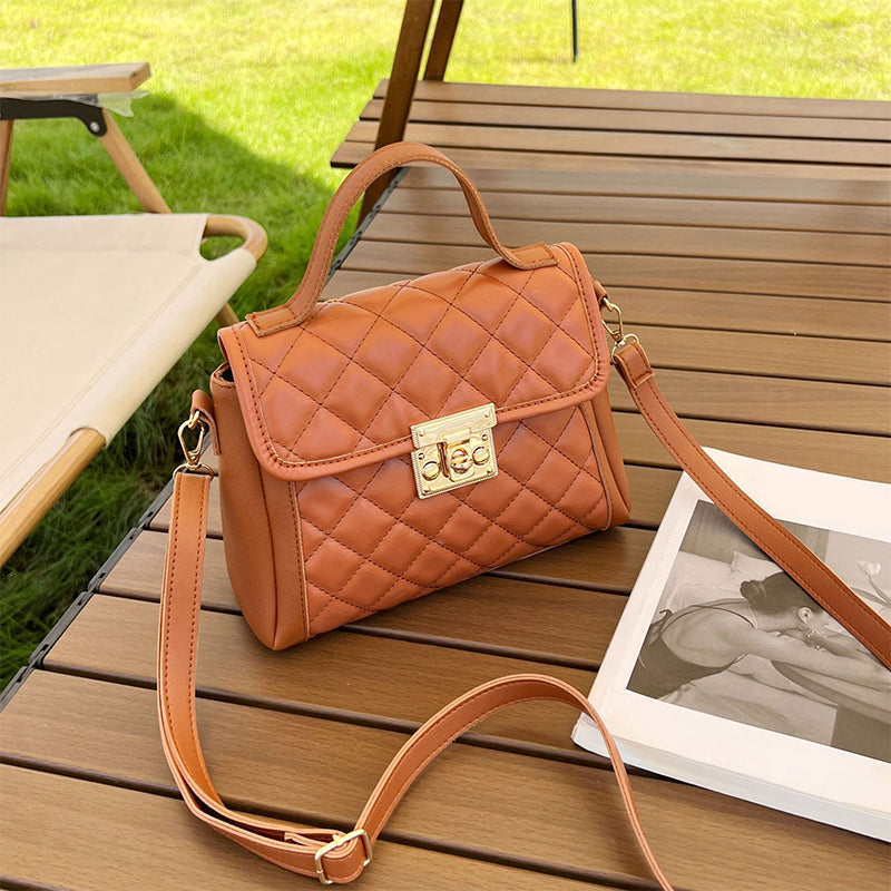 Minimalistyczna pikowana torba designerska