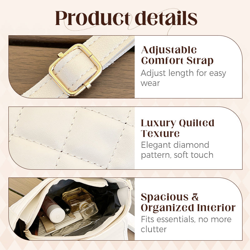 Minimalistyczna pikowana torba designerska