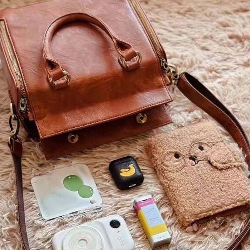 👛Wegańska skórzana torebka crossbody dla kobiet