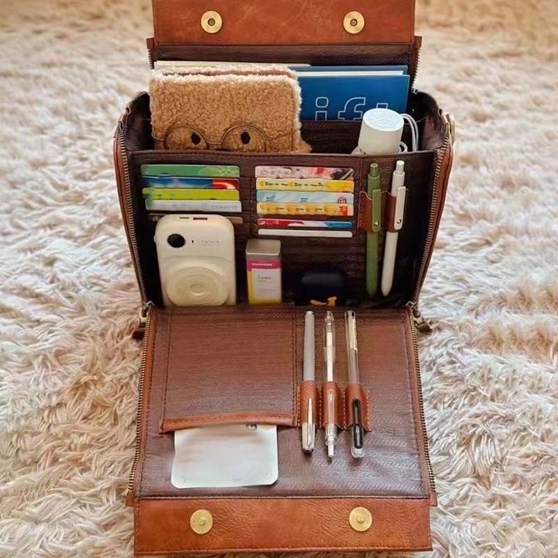 👛Wegańska skórzana torebka crossbody dla kobiet