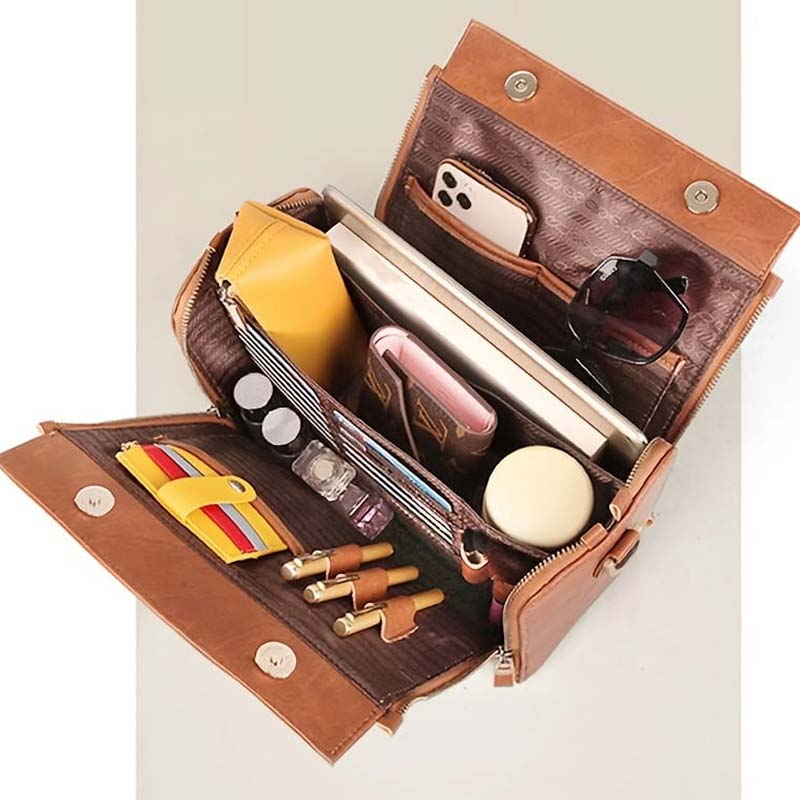 👛Wegańska skórzana torebka crossbody dla kobiet