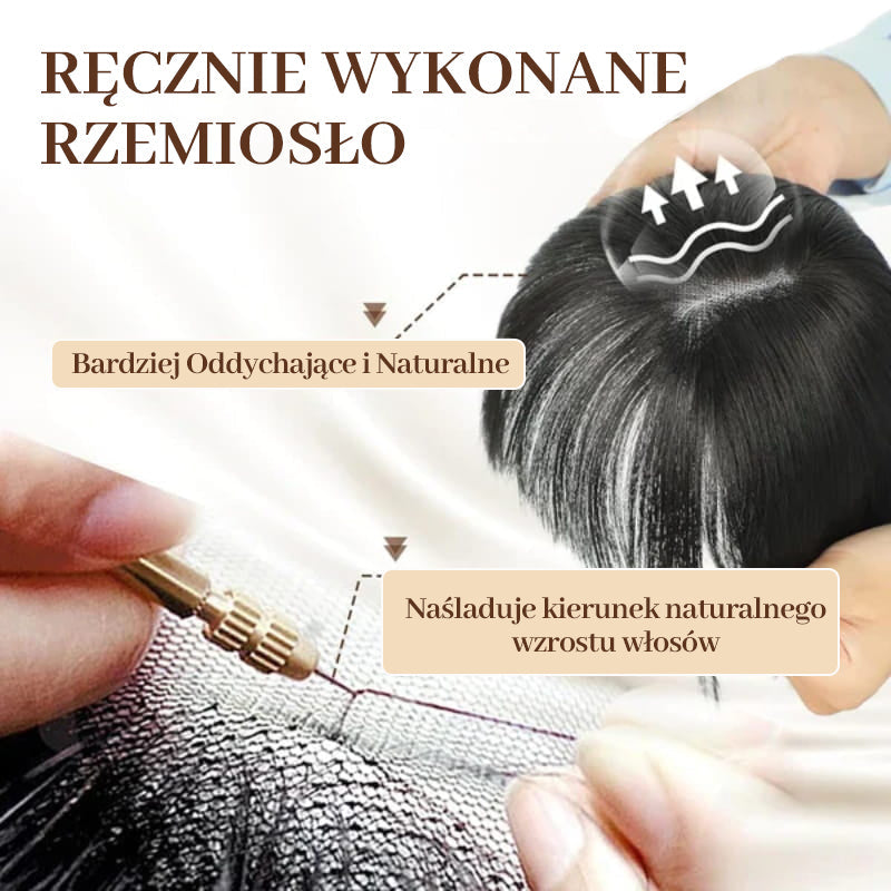 Naturalne Toppery do Włosów z Grzywką dla Kobiet