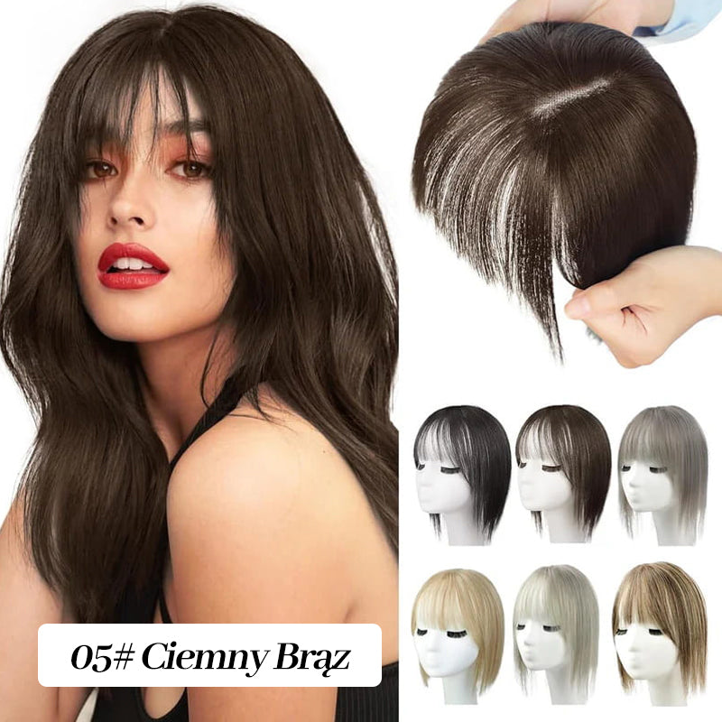 Naturalne Toppery do Włosów z Grzywką dla Kobiet