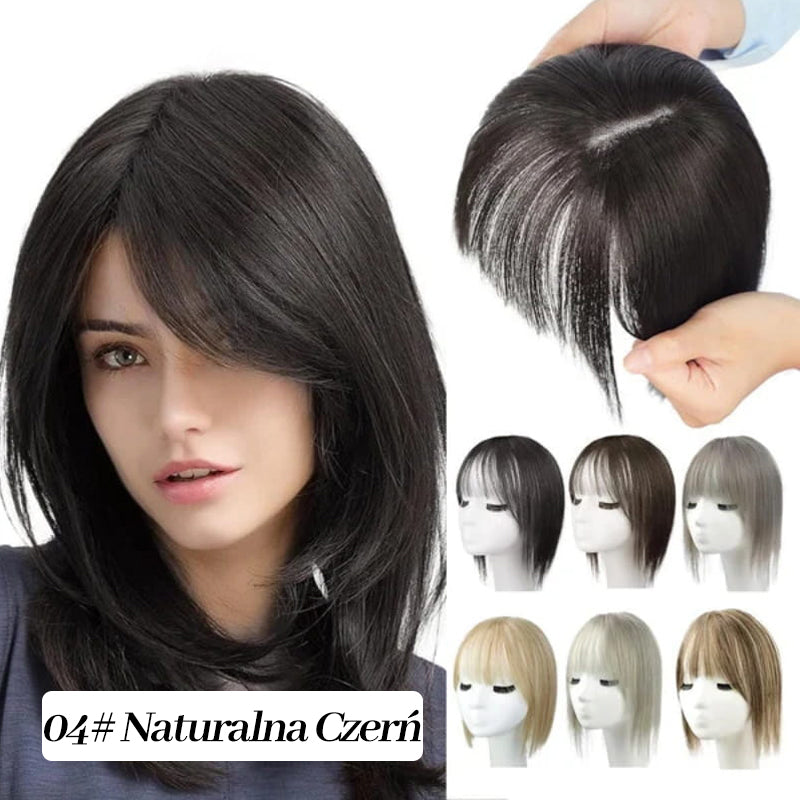 Naturalne Toppery do Włosów z Grzywką dla Kobiet